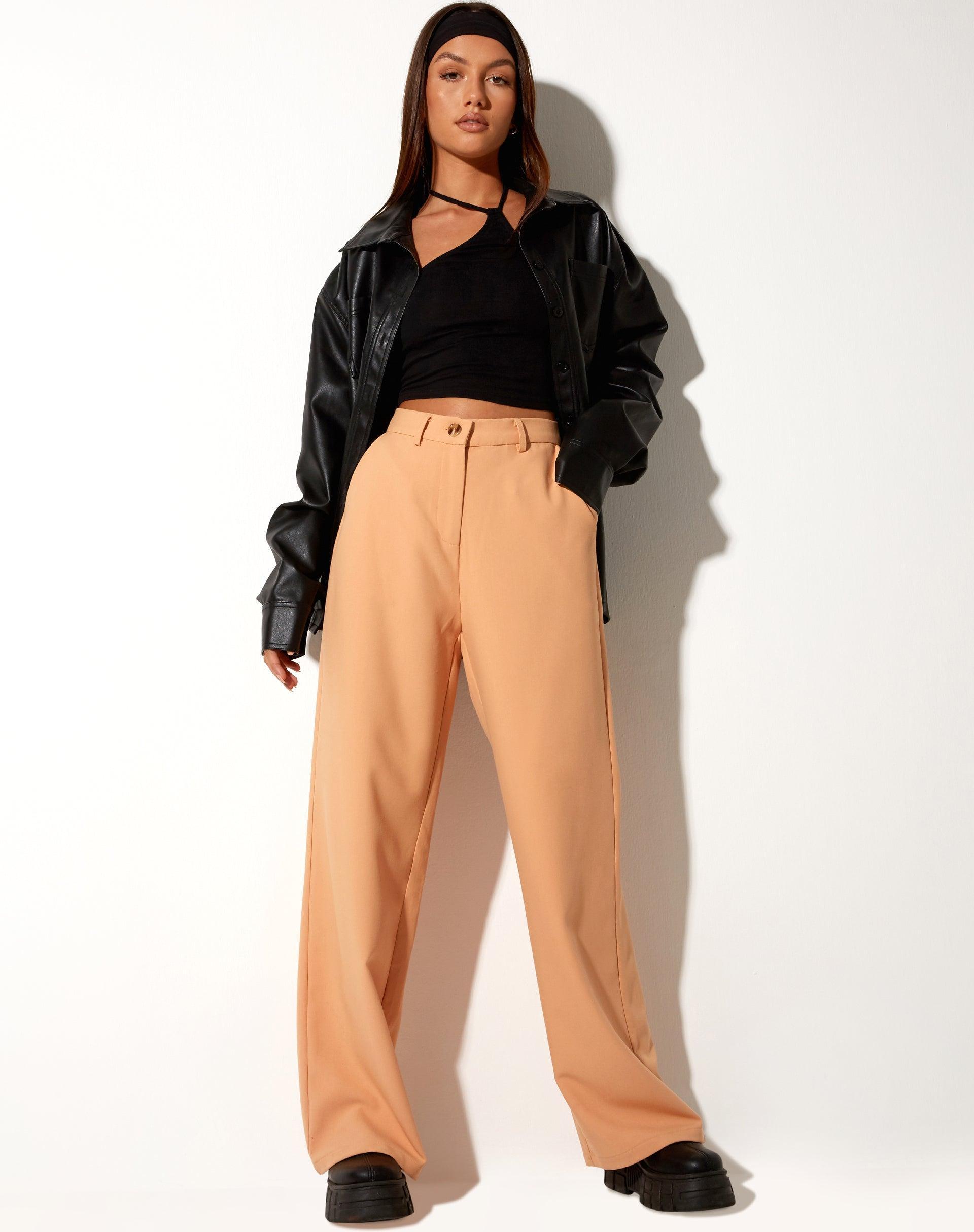 Abba Trouser in Washed Peach Product Image