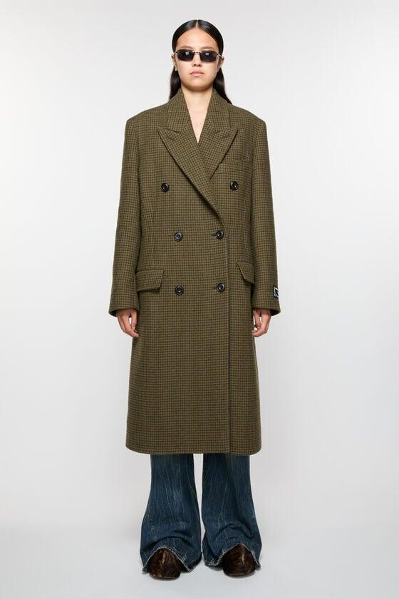 Double-breasted wool coat Product Image