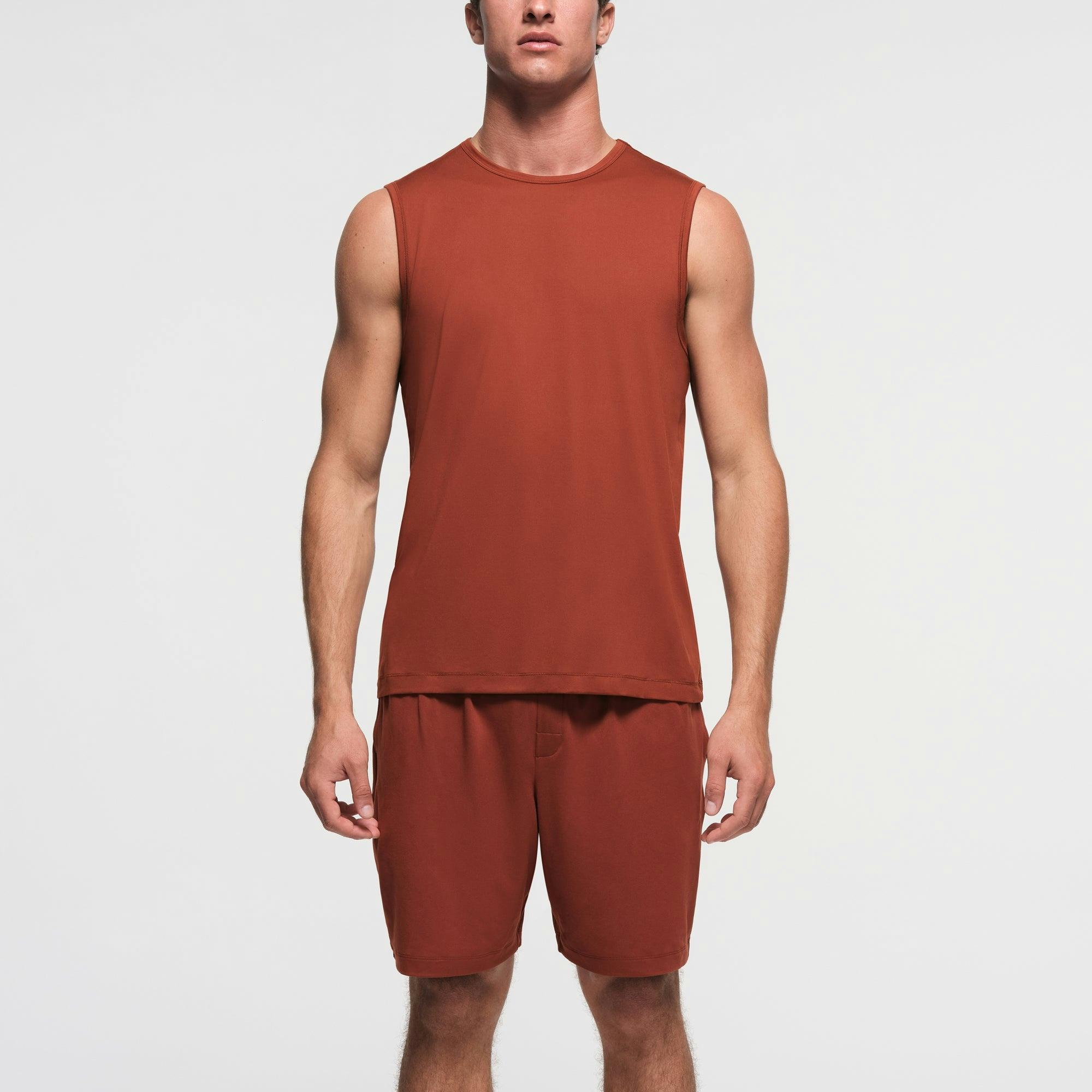 OUTDOOR JERSEY MENS MUSCLE TANK | RUST Product Image