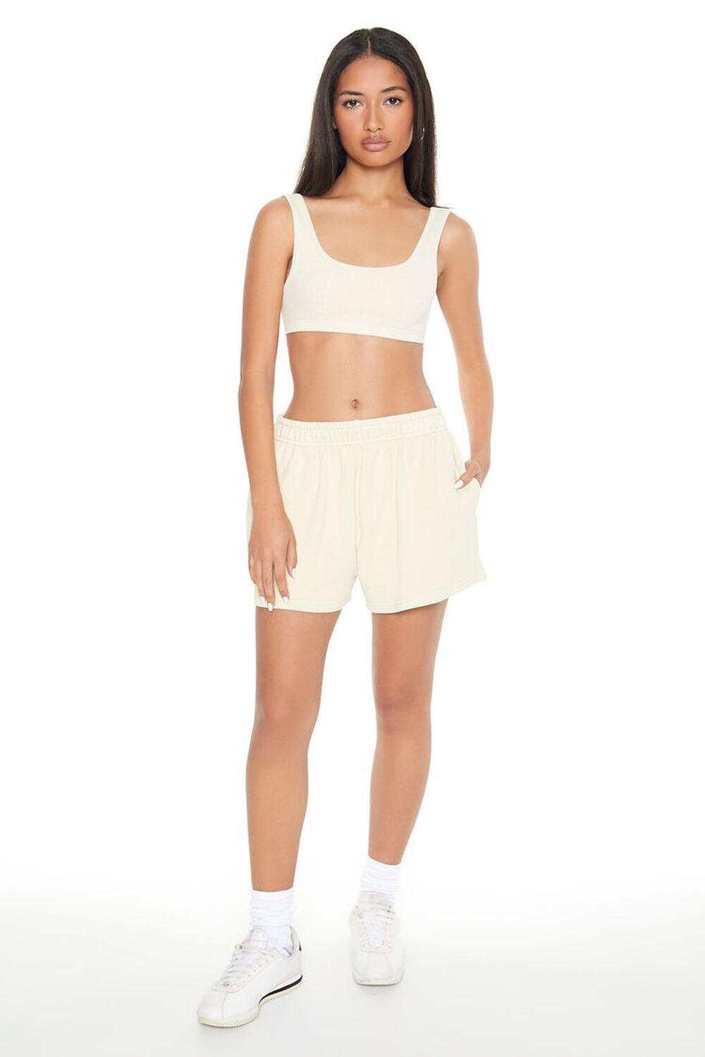 French Terry Mid-Rise Shorts | Forever 21 Product Image