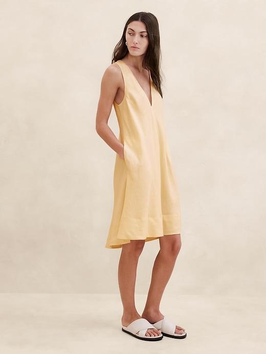 Ava Linen Mini Dress Product Image