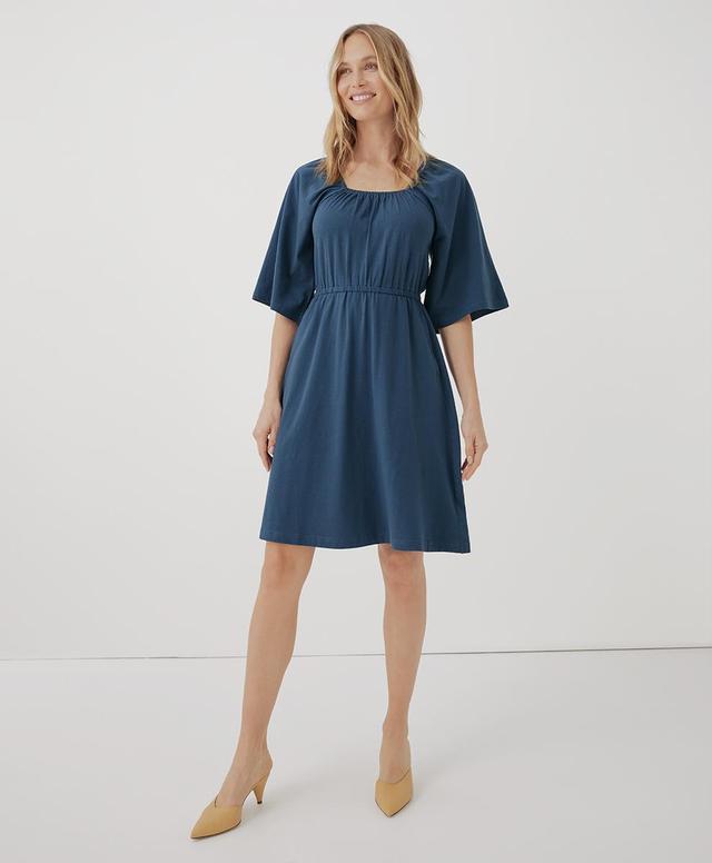 Womens Luxe Jersey Flutter Sleeve Dress 3XL Product Image