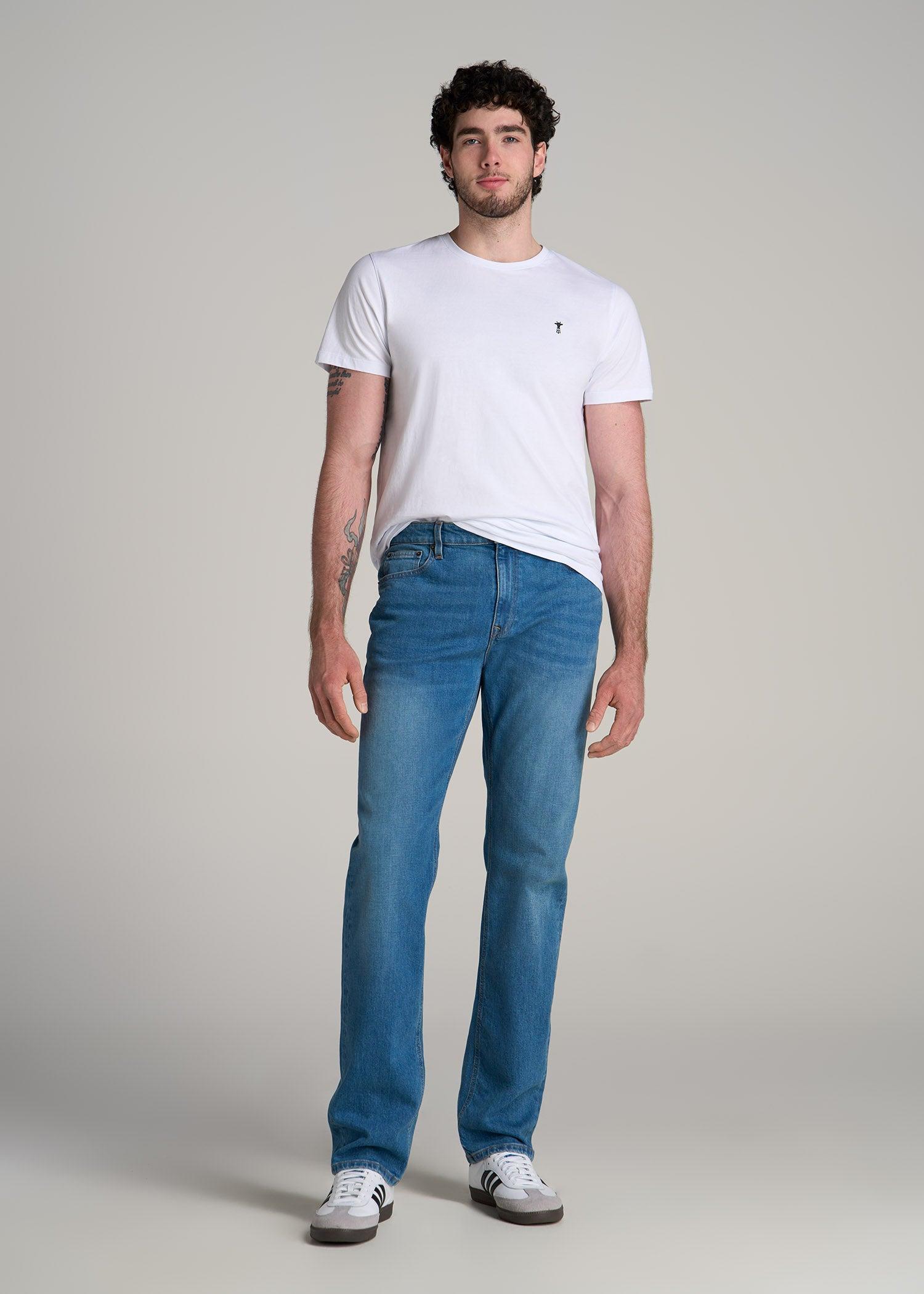 Americana Collection J1 Straight Fit Jeans For Tall Men in Sail Blue Product Image