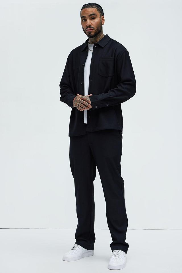 Turner Straight Trousers - Black Product Image