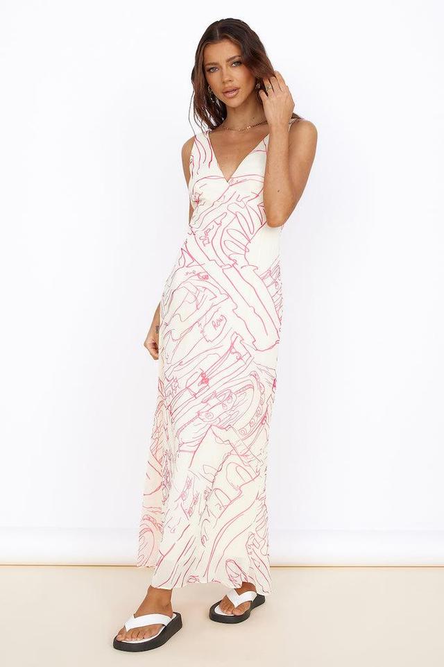 Beach Bliss Maxi Dress Pink Product Image