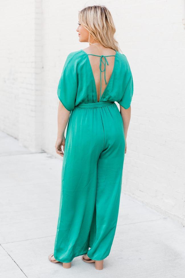 Path To Happiness Teal Jumpsuit FINAL SALE Product Image