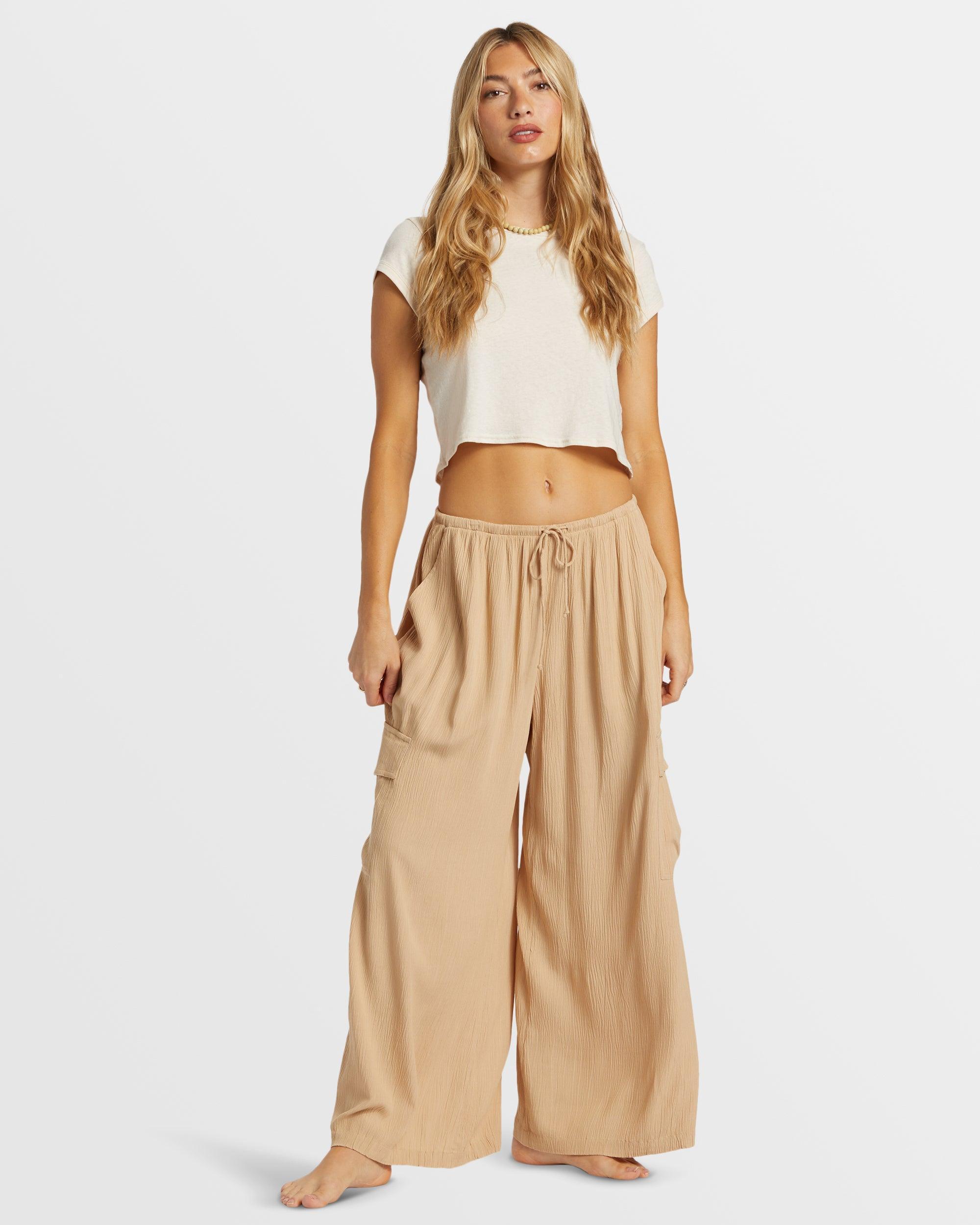 Beach Babe Beach Cargo Pants - Khaki Female product image