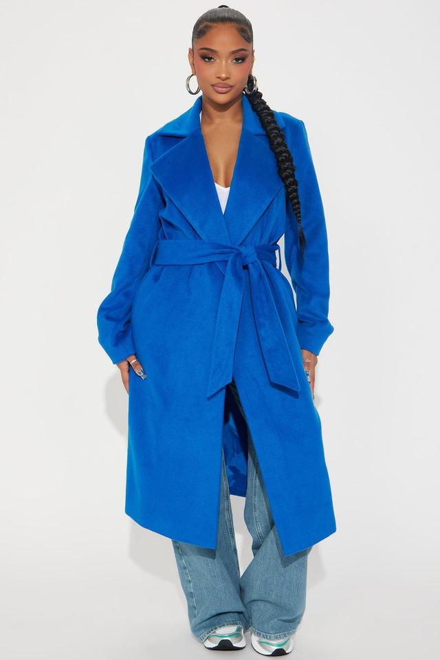 Camile Trench Coat - CobaltBlue Product Image