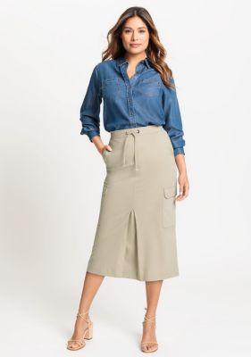 Olsen Womens Midi Cargo Skirt product image