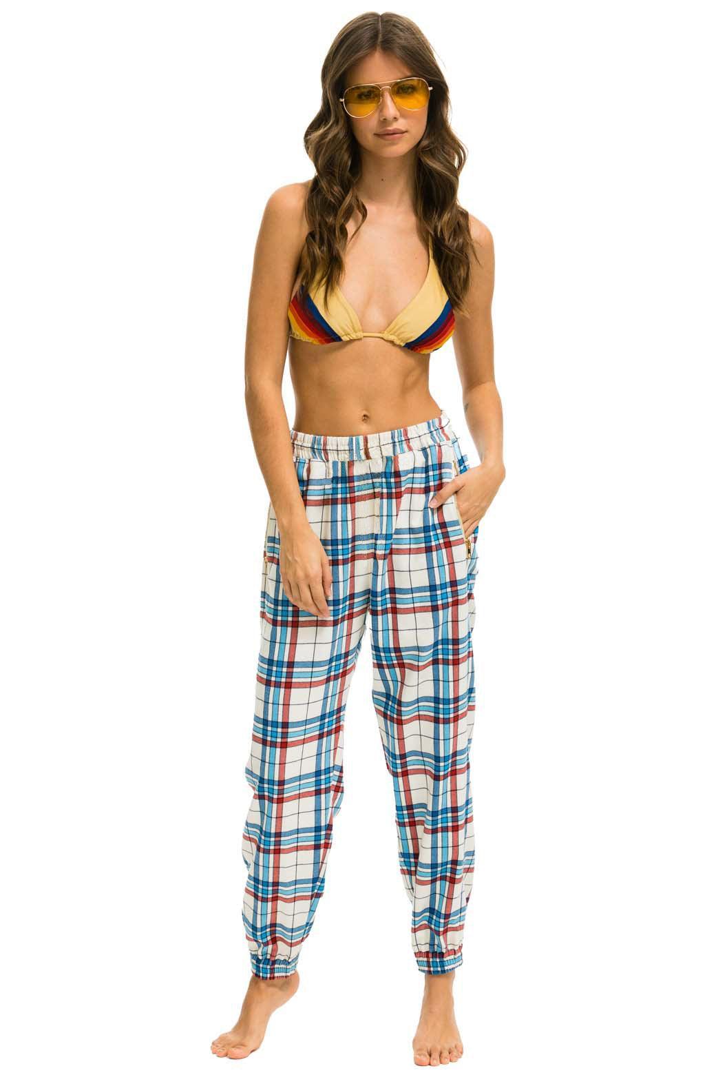 PLAID LODGE PANT - MONTAUK PLAID Female Product Image