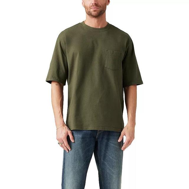 Mens Levis Half Sleeve Pocket T-Shirt Green Night Product Image