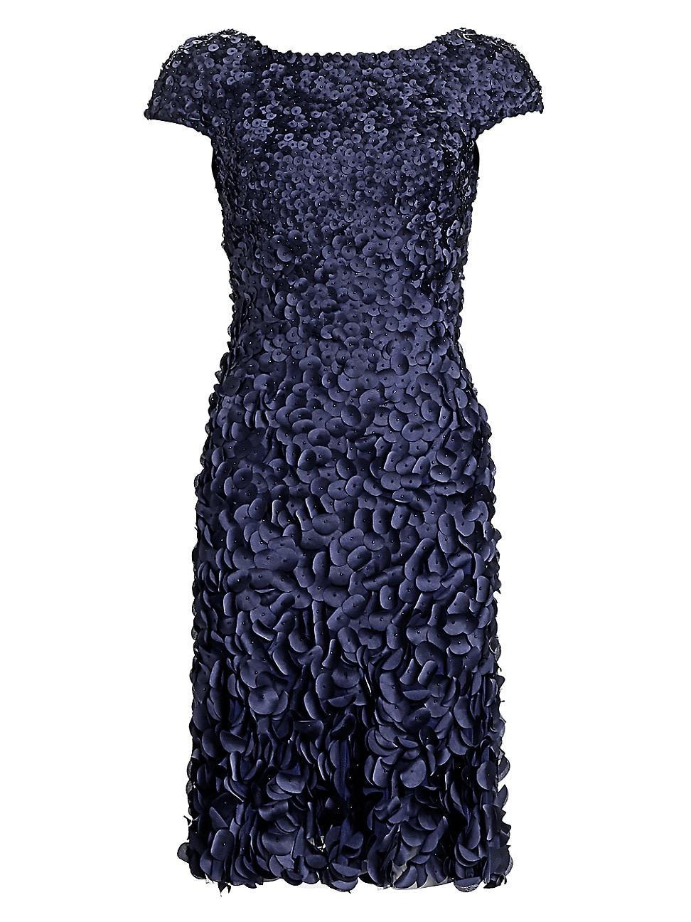 Womens Beaded Petal Appliqu Dress Product Image