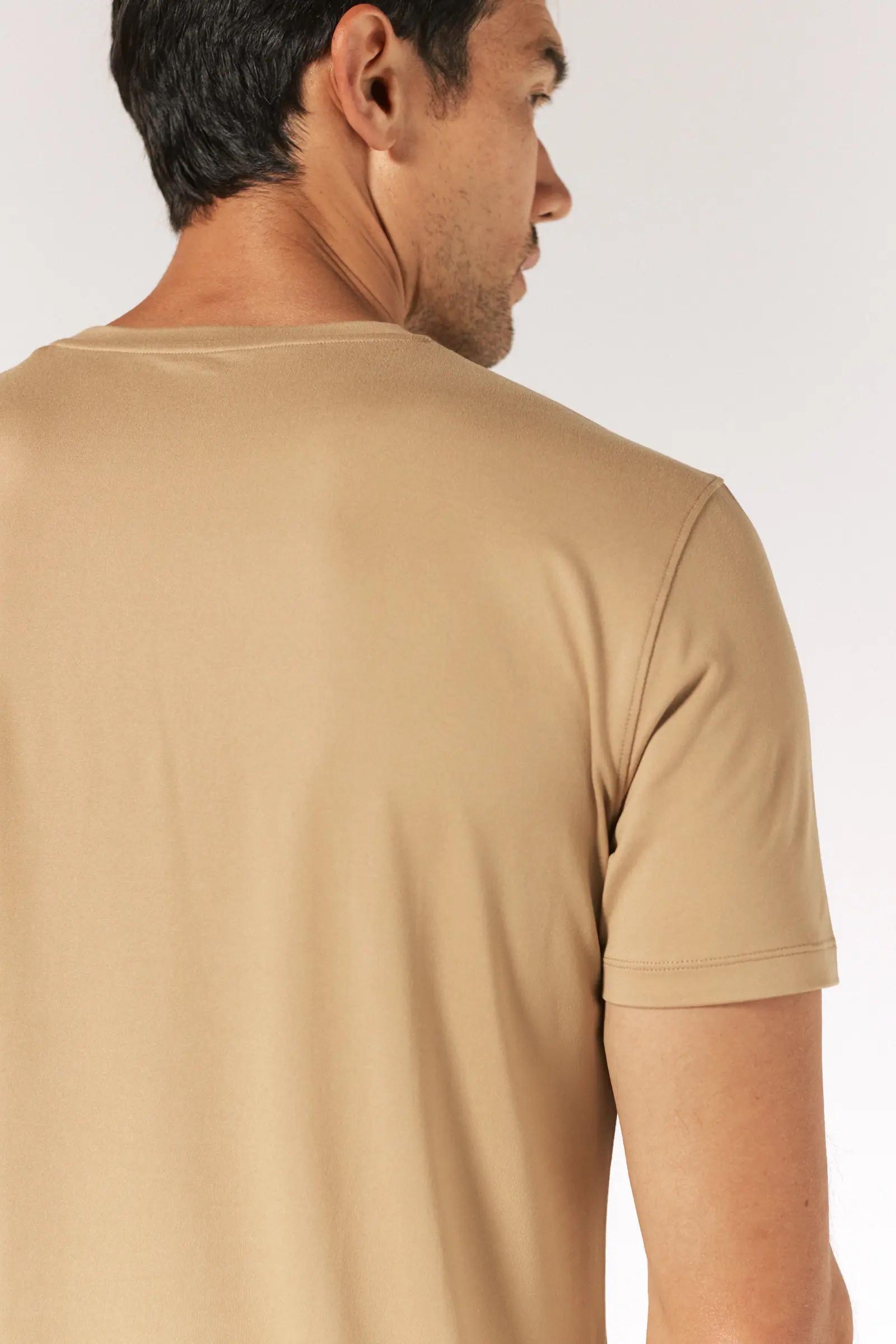 Core Crew Neck Tee - Camel Product Image