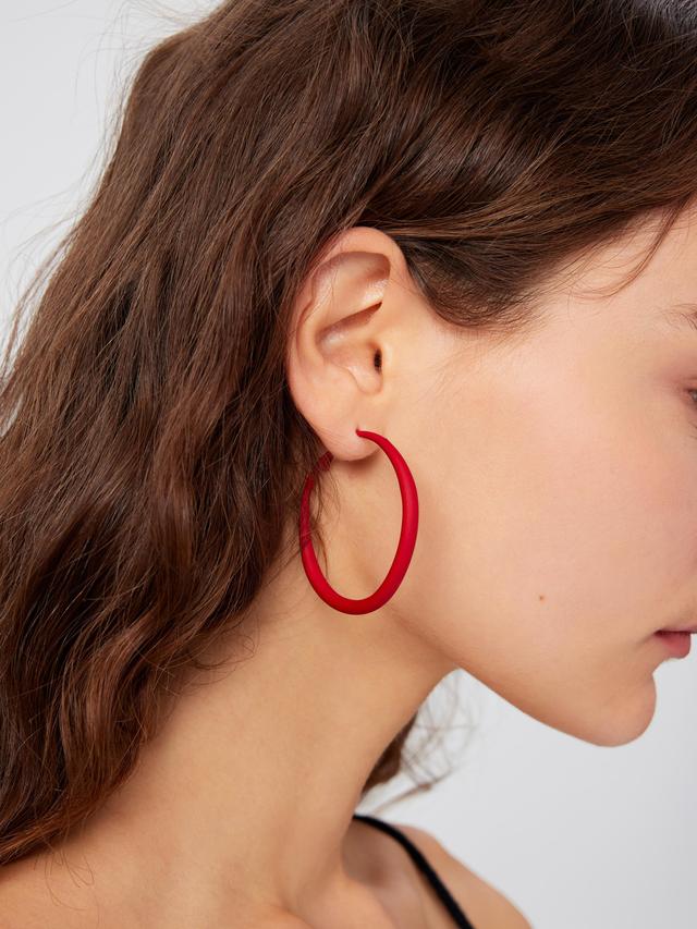 Solid Hoop Earrings Product Image