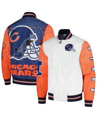 Mens Mitchell & Ness Chicago Bears Team Burst Warm-Up Full-Zip Jacket Product Image