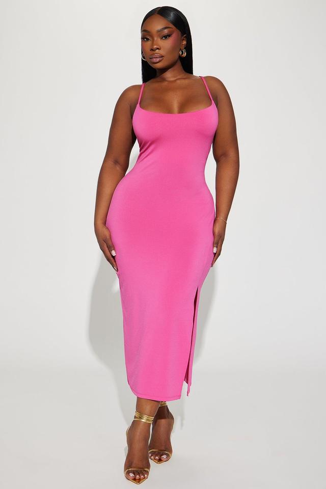 London Cami Midi Dress 11- Fuchsia Product Image