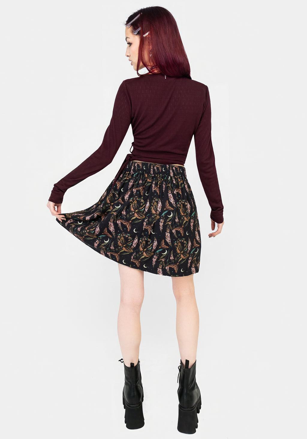 Atropos Button Front Mini Skirt Product Image