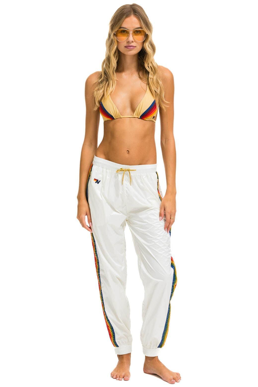 5 STRIPE WIND PANT - VINTAGE WHITE GLOSSY Female Product Image