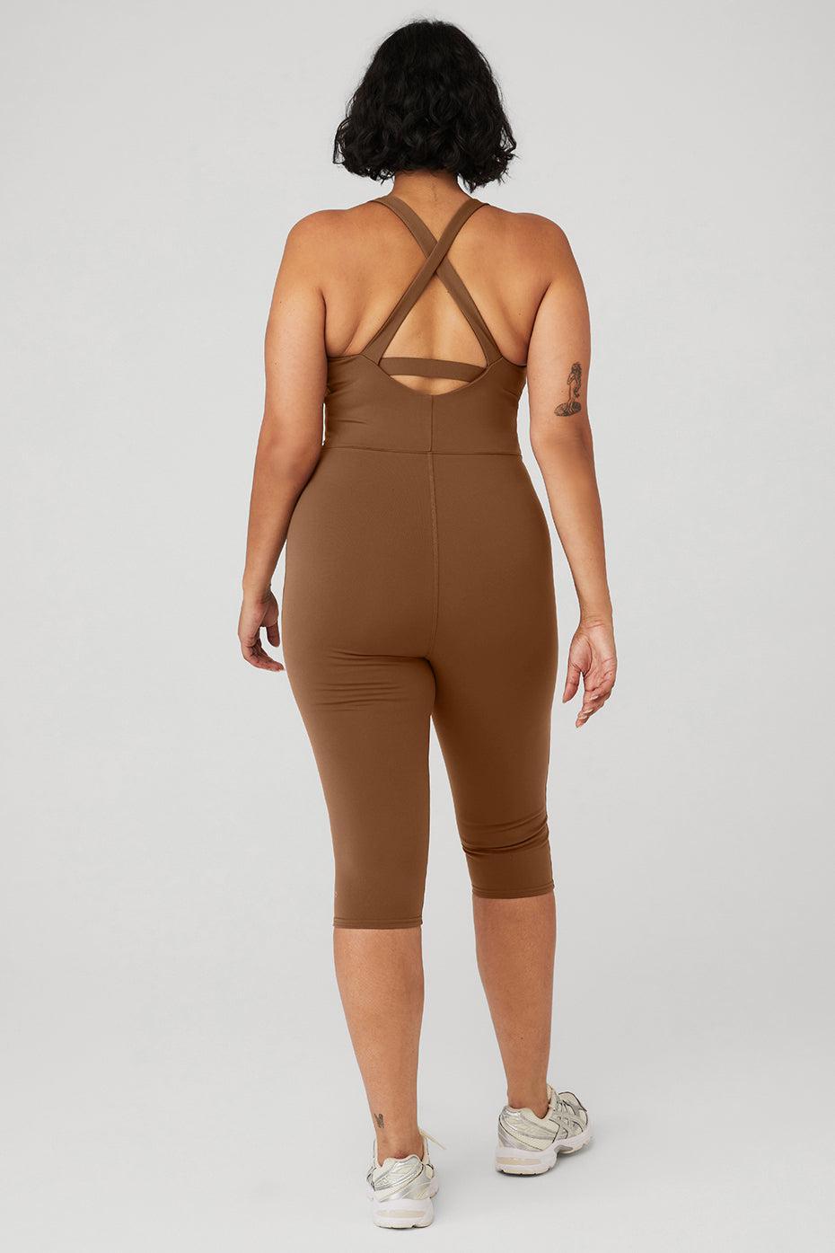 Airbrush Physique Onesie - Cinnamon Brown Product Image