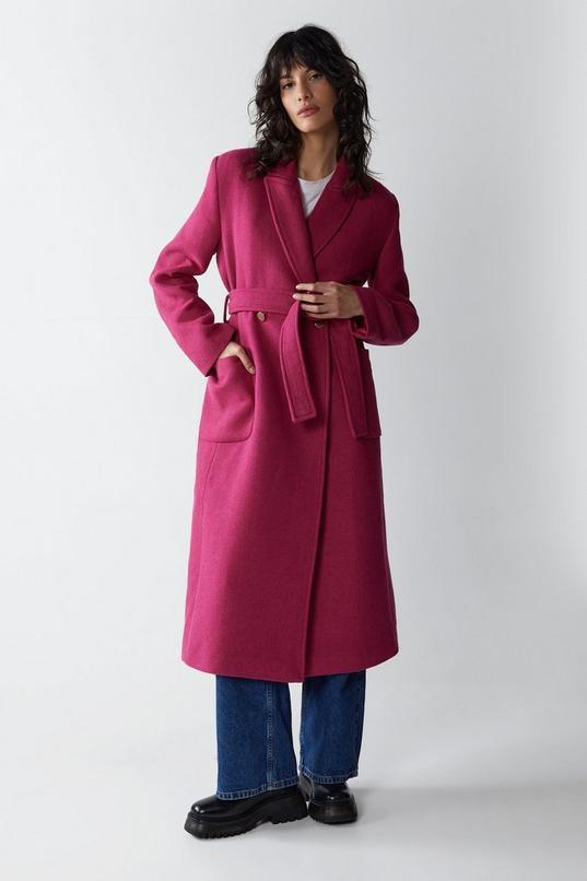 Premium Wool Look Tailored Coat product image