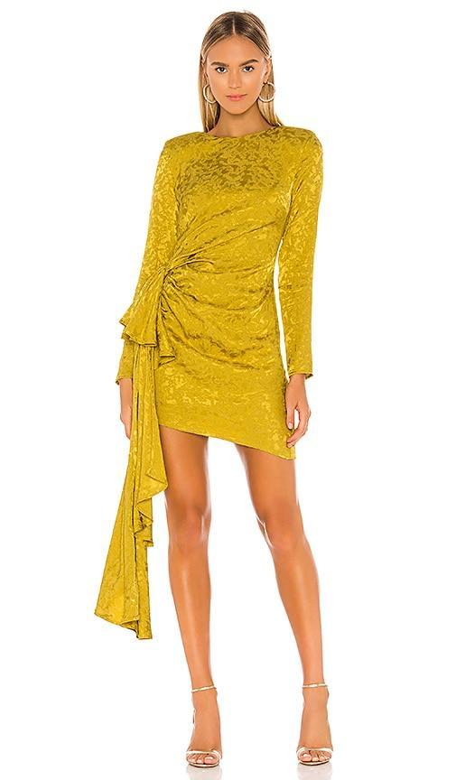 Lovers and Friends Matilda Mini Dress in Citron Green Product Image