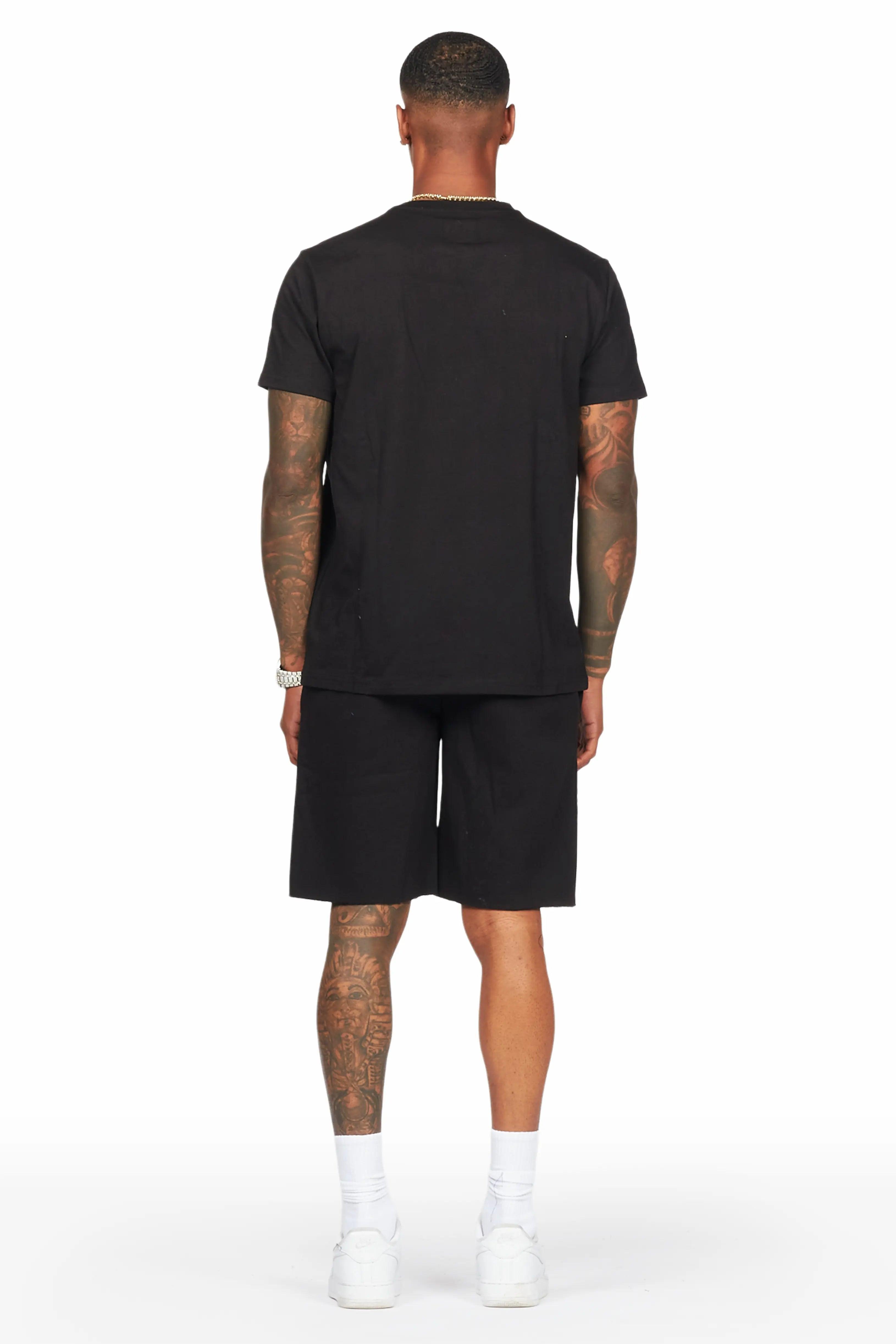 Oberon Black T-Shirt/Short Set Male Product Image