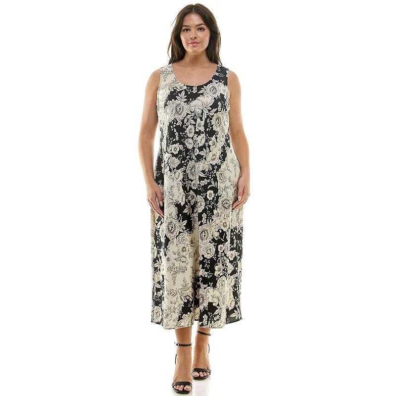 Plus Size Luxology Satin Slip Dress, Womens Product Image