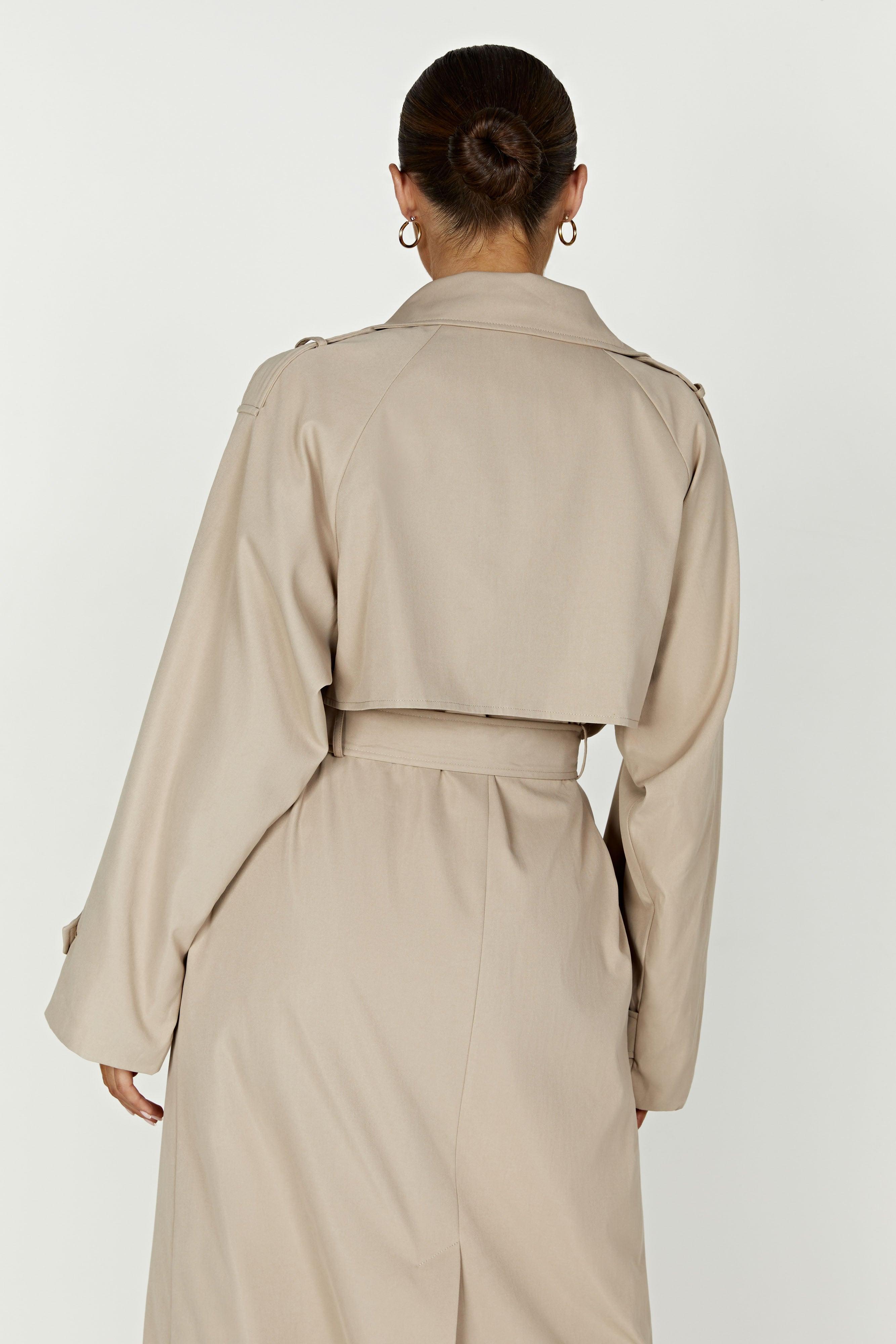 Andreas Oversized Trench Coat - Beige Product Image