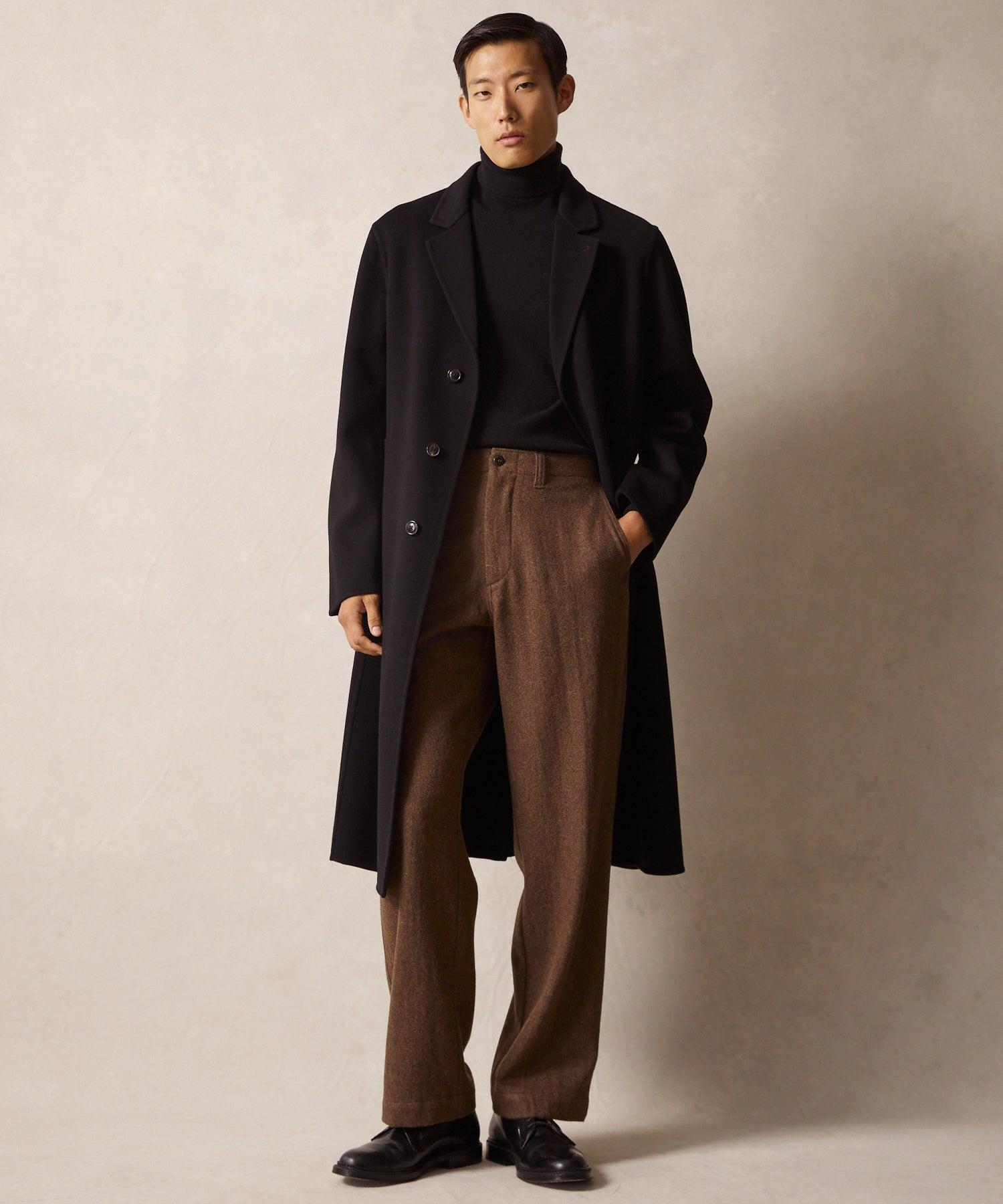 Italian Cashmere Topcoat in Black Product Image