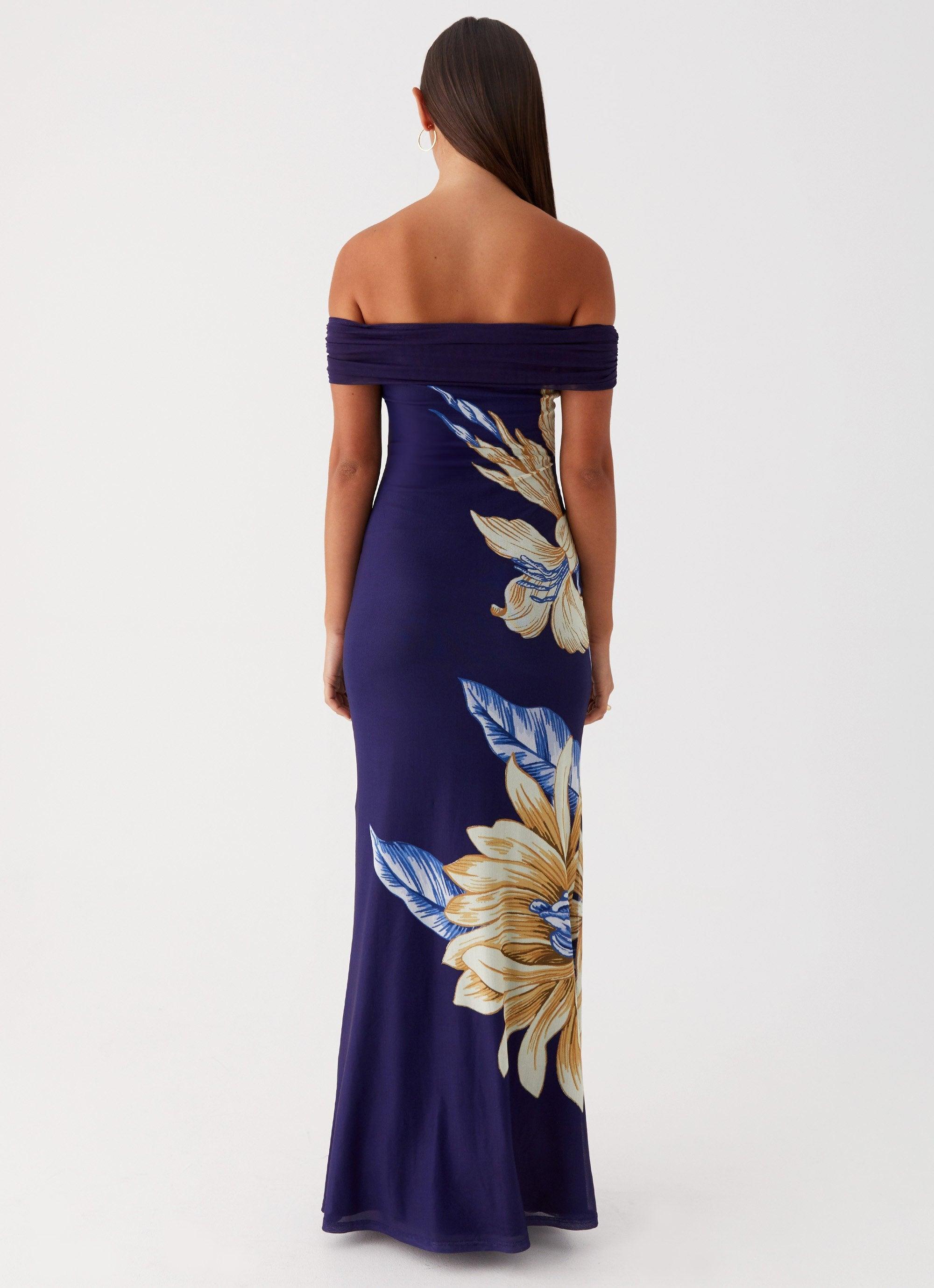 Got Your Attention Maxi Dress - Navy Product Image