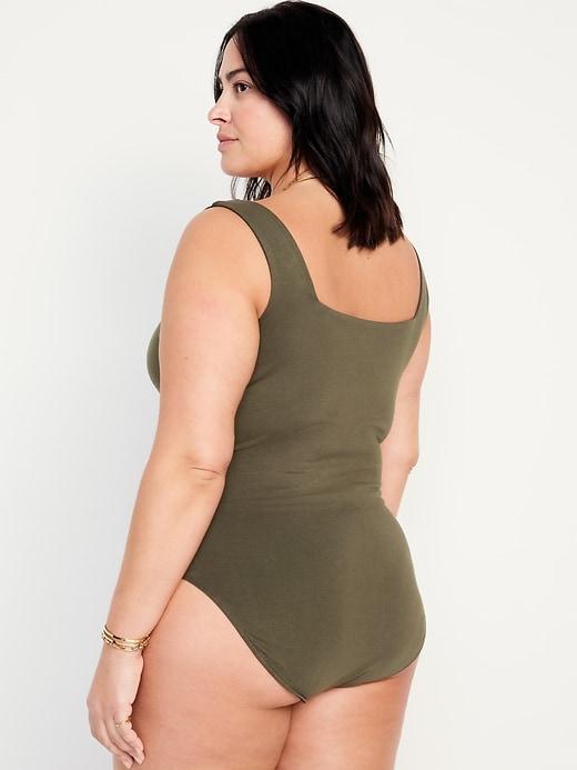 Square-Neck Tank Top Bodysuit Product Image