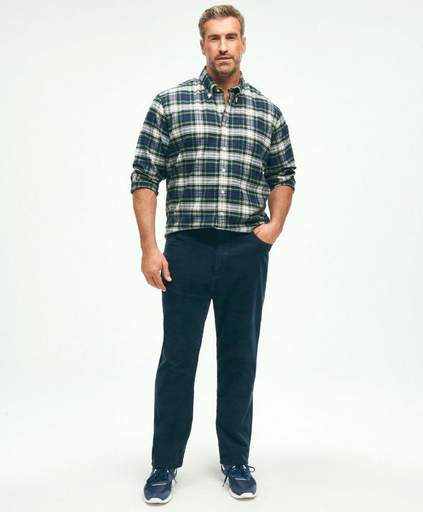 Big & Tall Five-Pocket Stretch Corduroy Cotton Pants Product Image