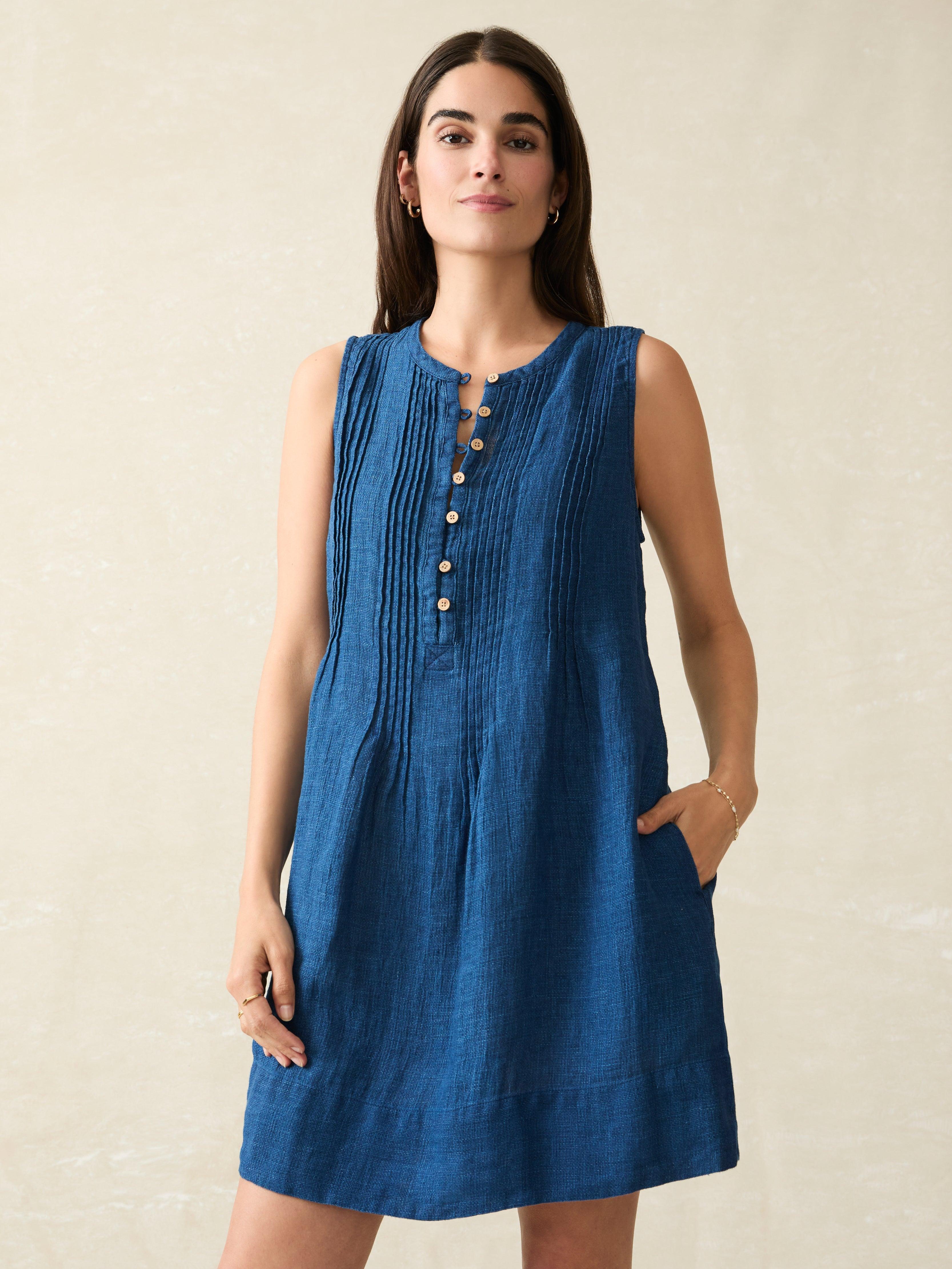 Isha Basketweave Dress - Indigo Female Product Image