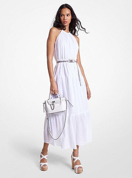 Womens Chain-Link Halterneck Midi Dress Product Image