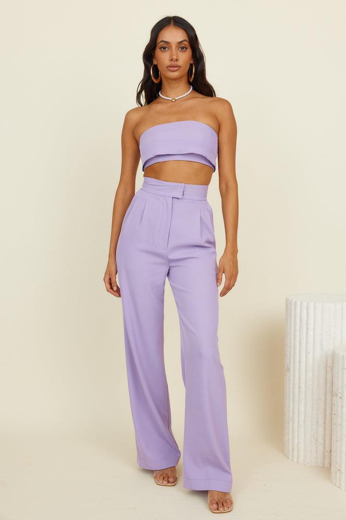 Solaris Crop Top Lilac Product Image