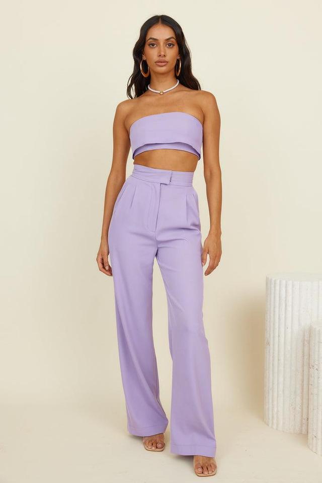 Solaris Crop Top Lilac Product Image