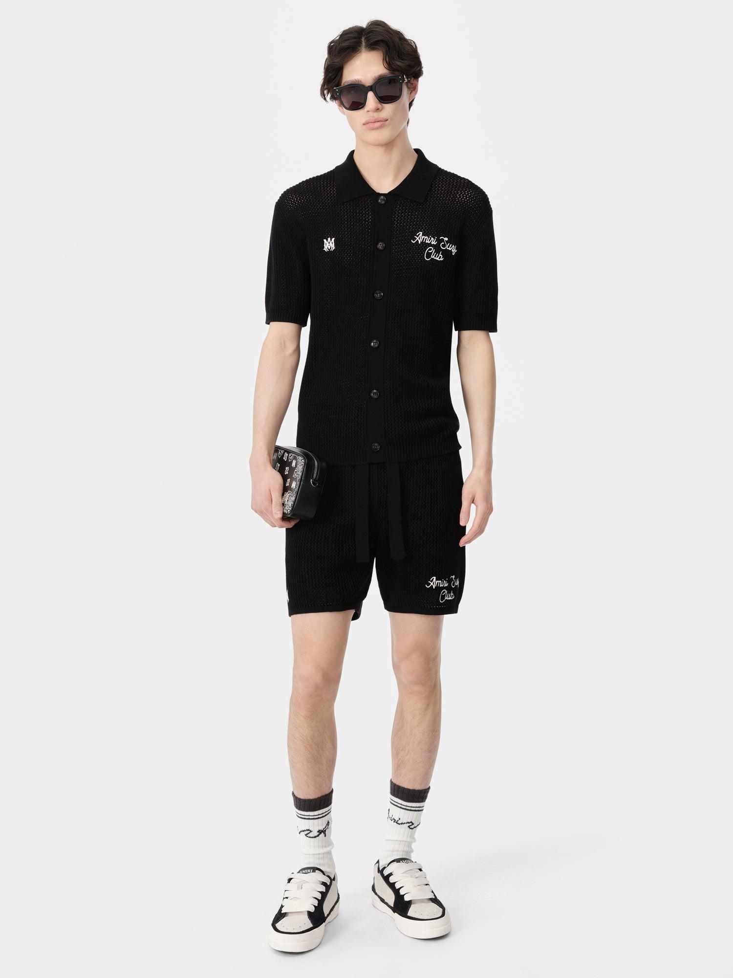 AMIRI SURF CLUB CROTCHET SHORT - Black Male Product Image