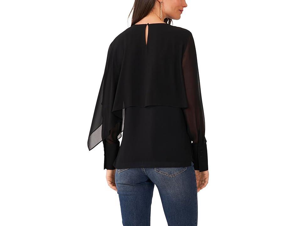 Vince Camuto Draped Overlay Top Product Image