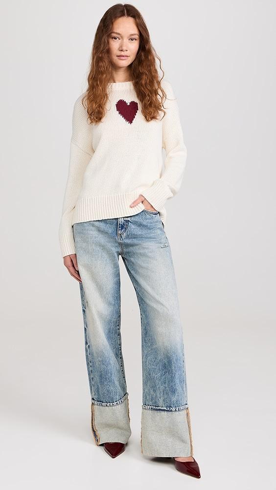 Kerri Rosenthal Lovey Heart Sweater | Shopbop Product Image