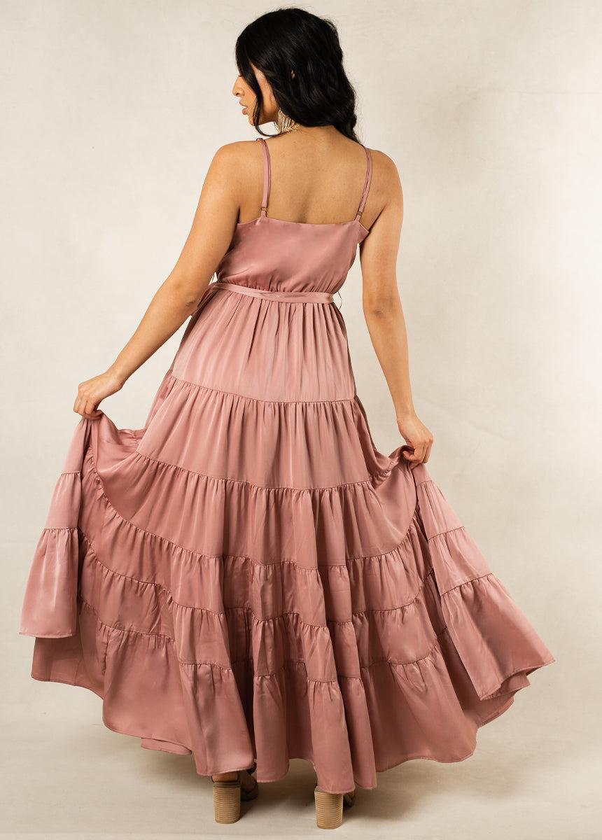 Zayla Dress in Mauve Product Image