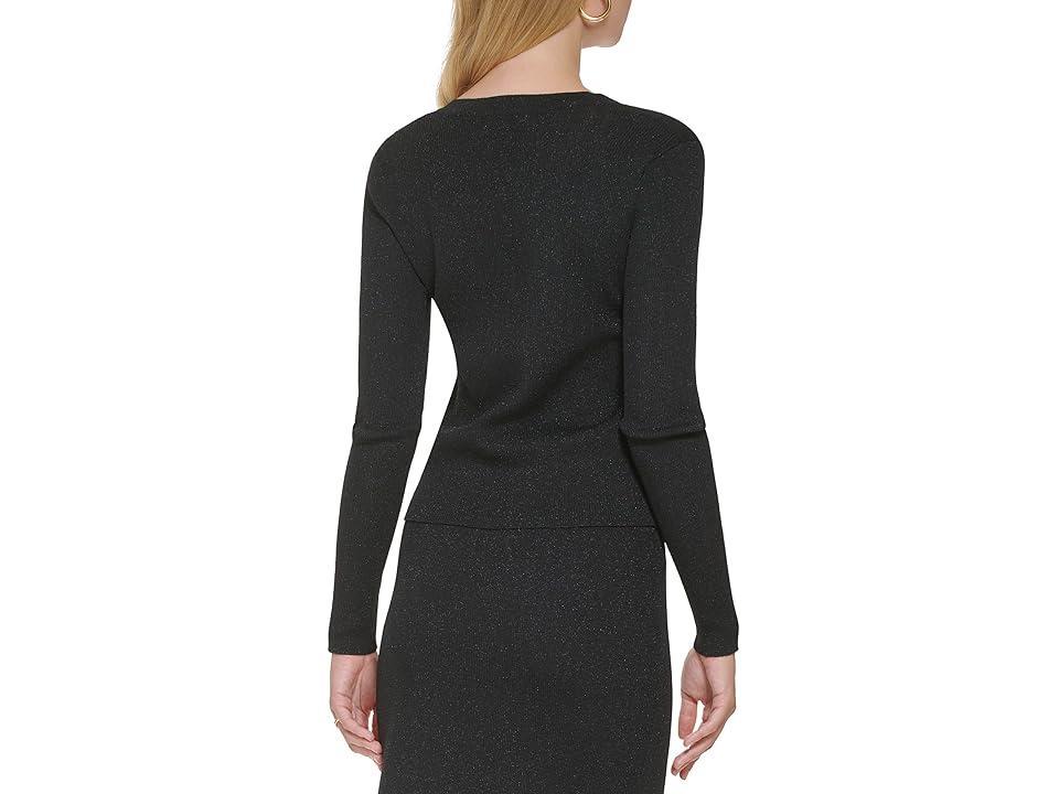 Calvin Klein V-Neck with Knot Detail Women's Clothing Product Image