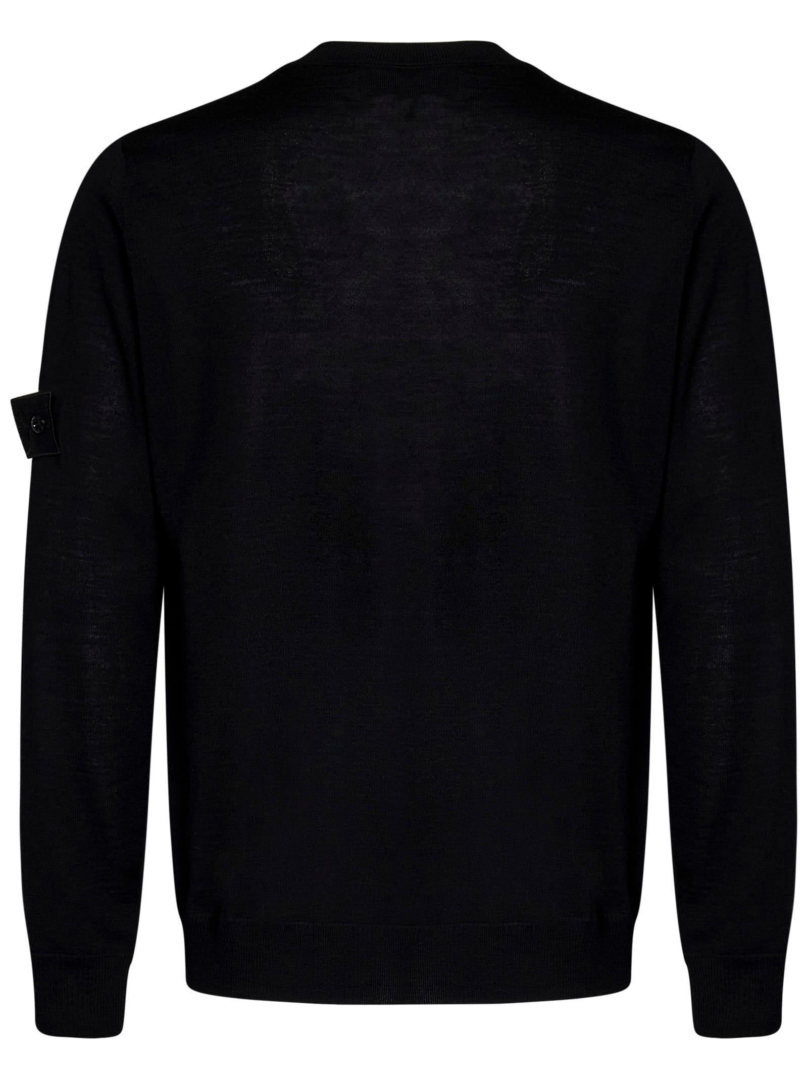 STONE ISLAND Sweater In Black Product Image