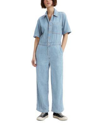 Levis Womens Cotton Short-Sleeve Heritage Jumpsuit Product Image