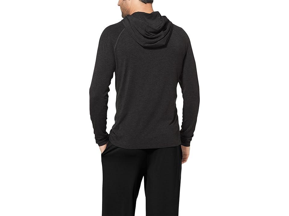 Tommy John Lounge Hoodie (Charcoal Heather) Men's Clothing Product Image