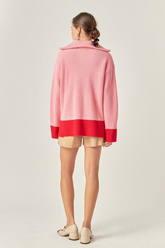 Louanne Contrast Pullover Product Image