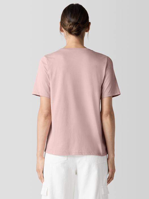 Organic Pima Cotton Jersey Round Neck Tee Product Image