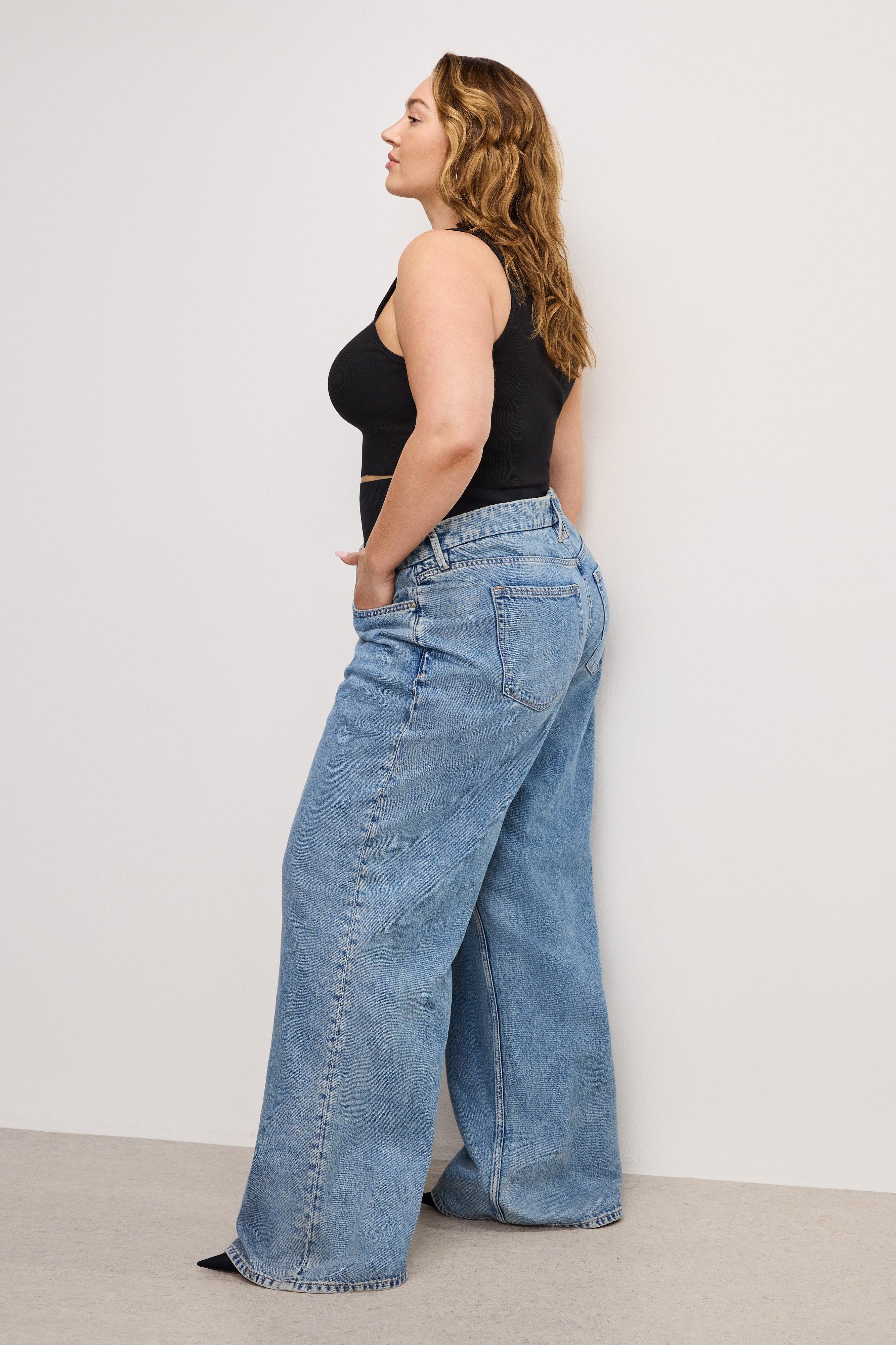 WIDE LEG SOLUTION JEANS | INDIGO739 Product Image