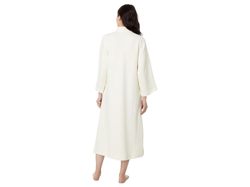 Natori Quilted Infinity Zip Caftan (Cream) Women's Robe Product Image