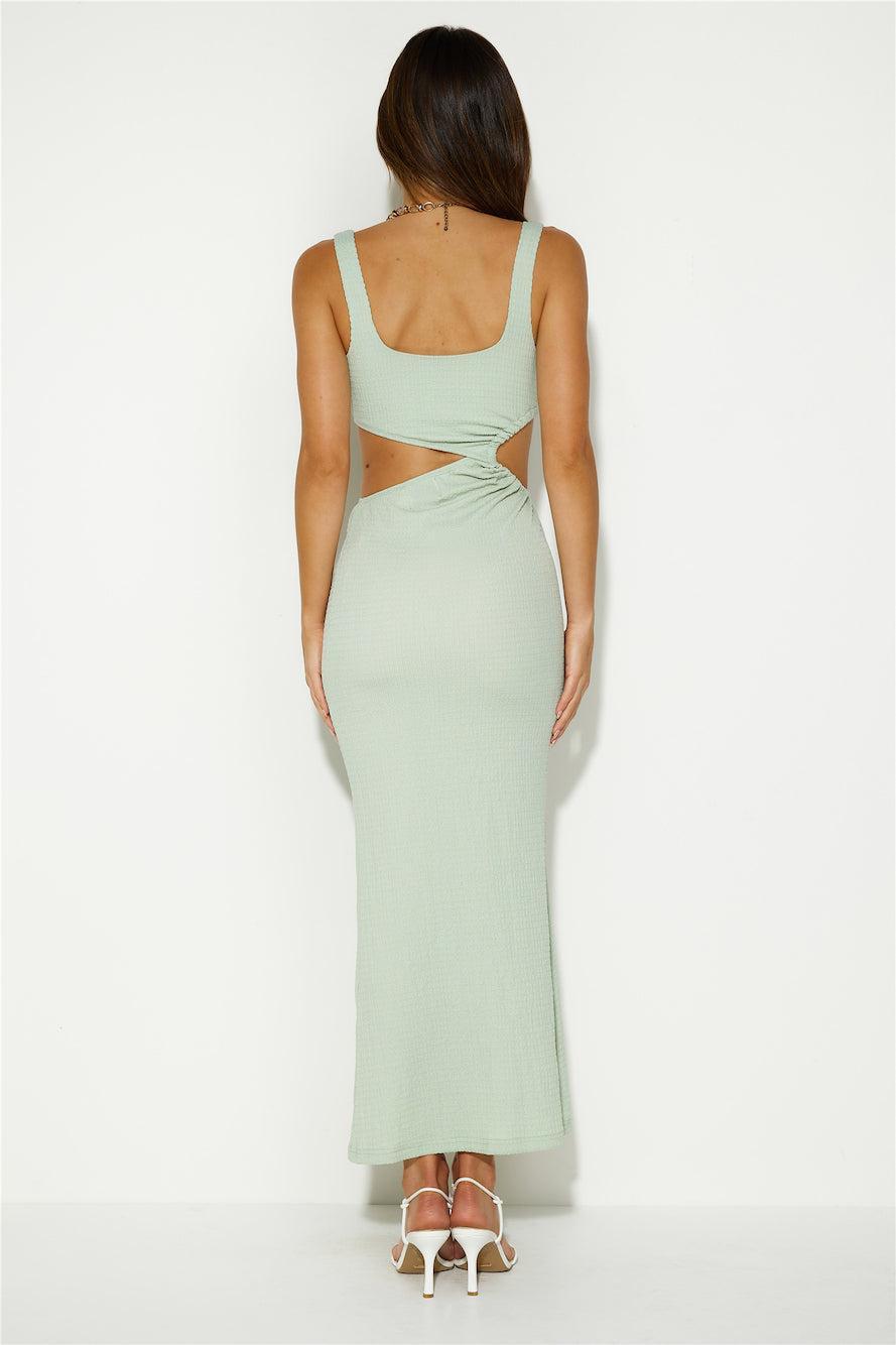 Polished Maxi Dress Sage Product Image