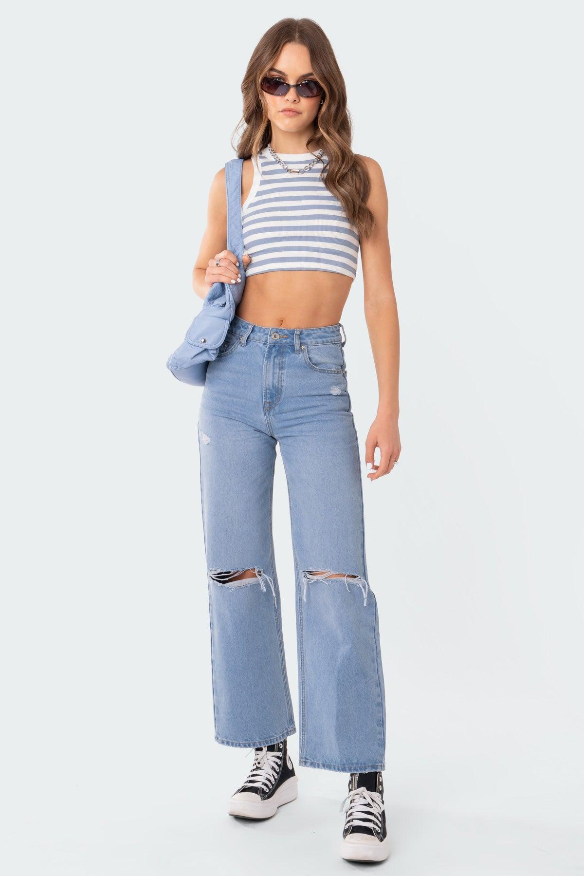 Lori High-Rise Wide Leg Jeans Product Image